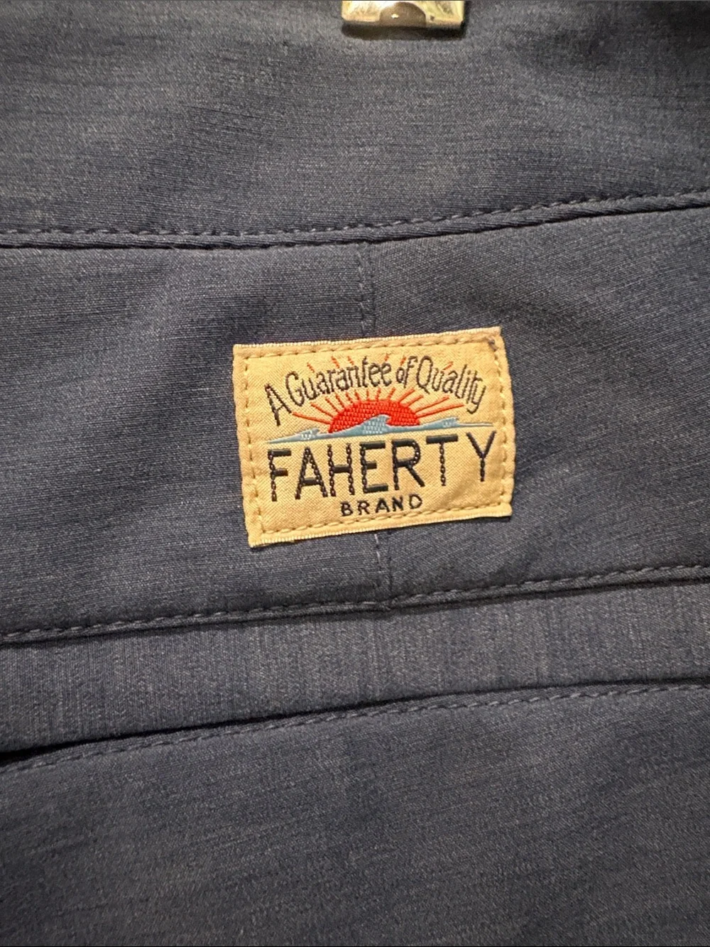 Faherty - All Day Belt Loop Shorts. 9 inch inseam. Navy Blue. Size 38. MSC0012